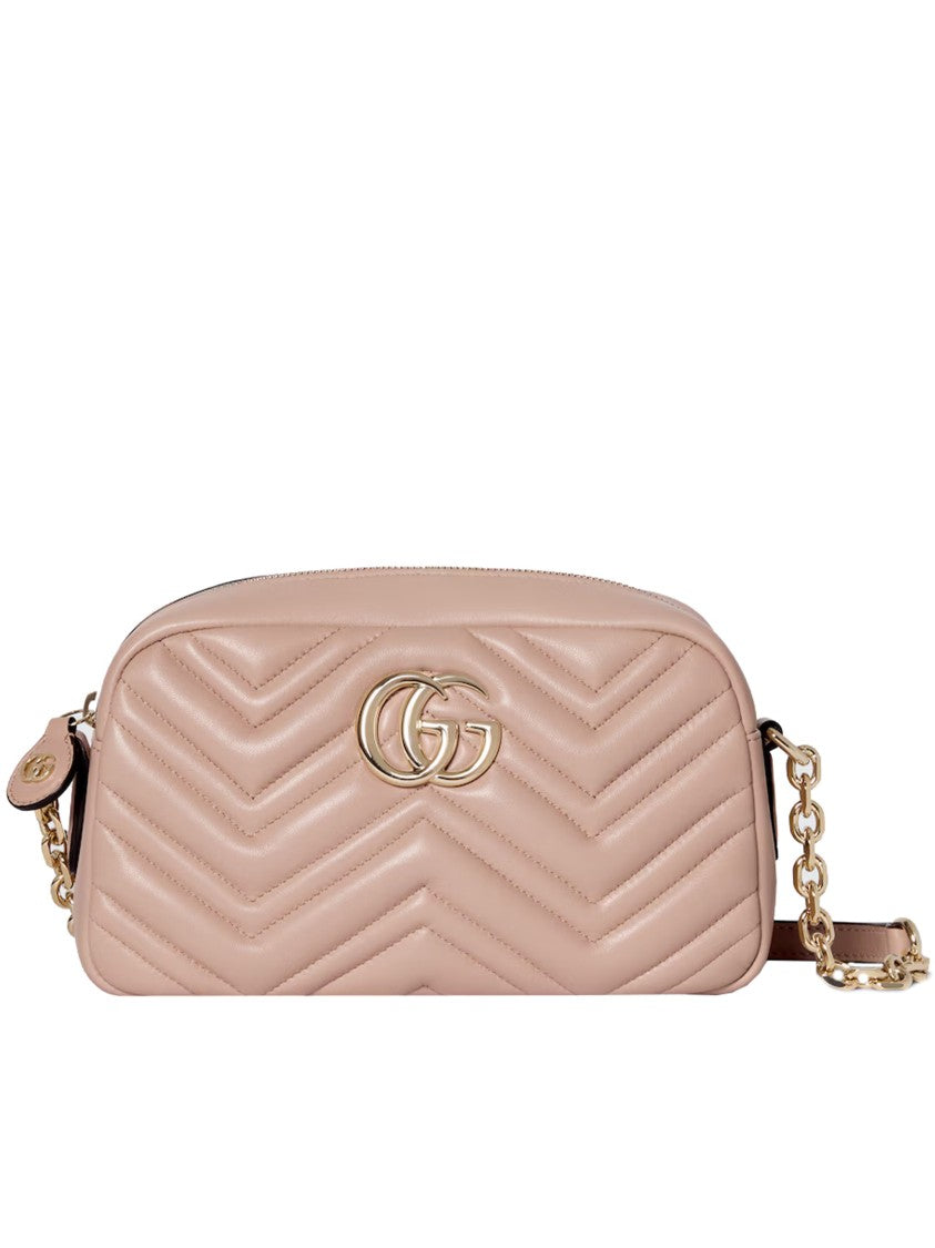 Gucci Pink Charme Quilted Chevron Crossbody Bag