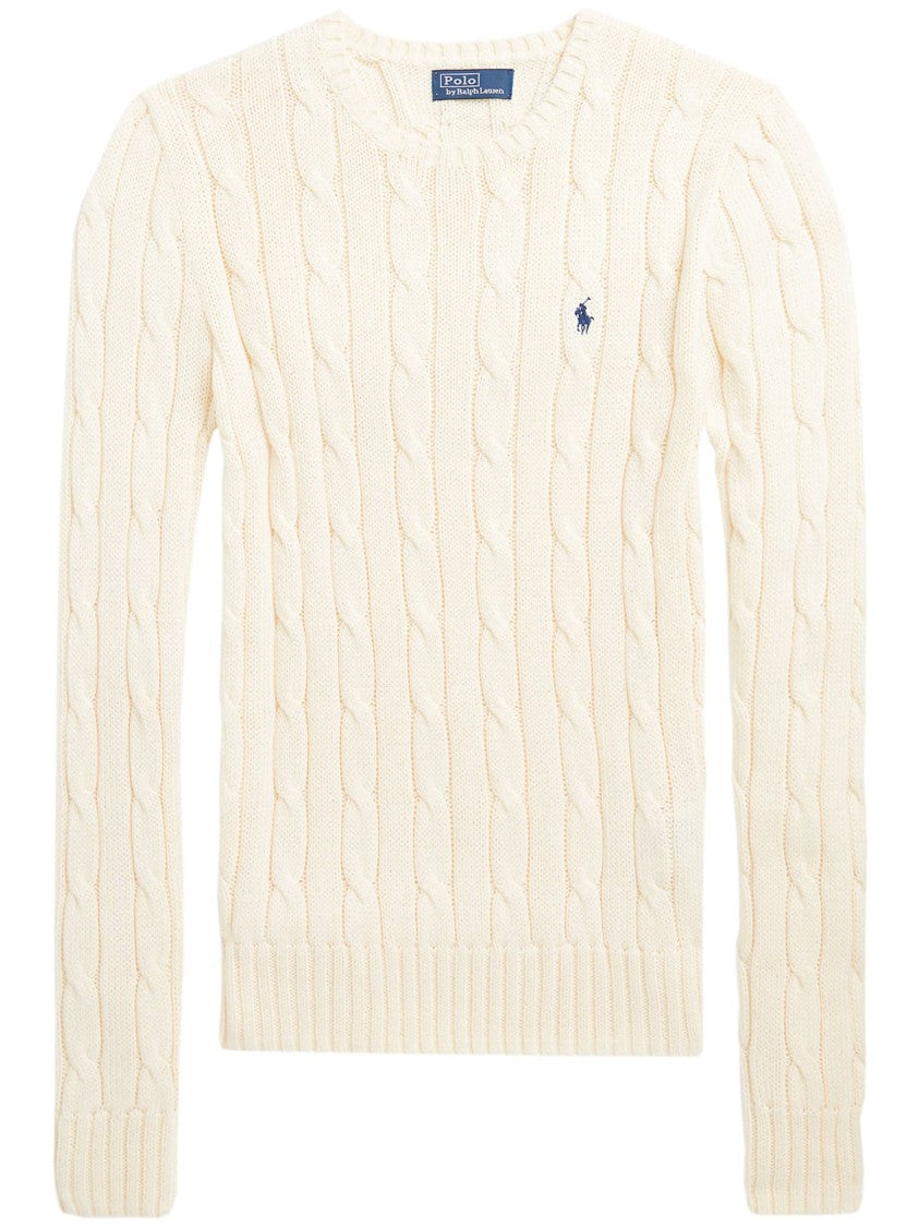 Polo Ralph Lauren Cable Knit Crewneck Pullover Sweater