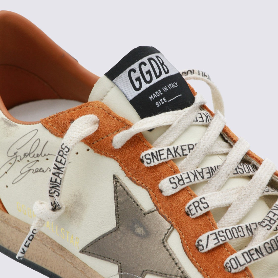 Golden Goose Vintage-Inspired Sneakers With Cream Base