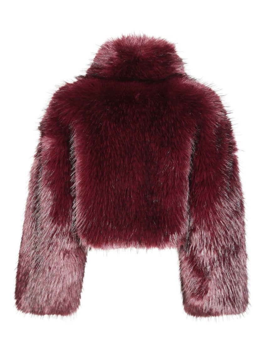 Rotate Faux Fur Crop Jacket