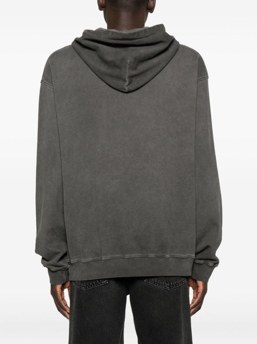 Vision Of Super Washed Gray Hoodie With Front Kangaroo Pocket