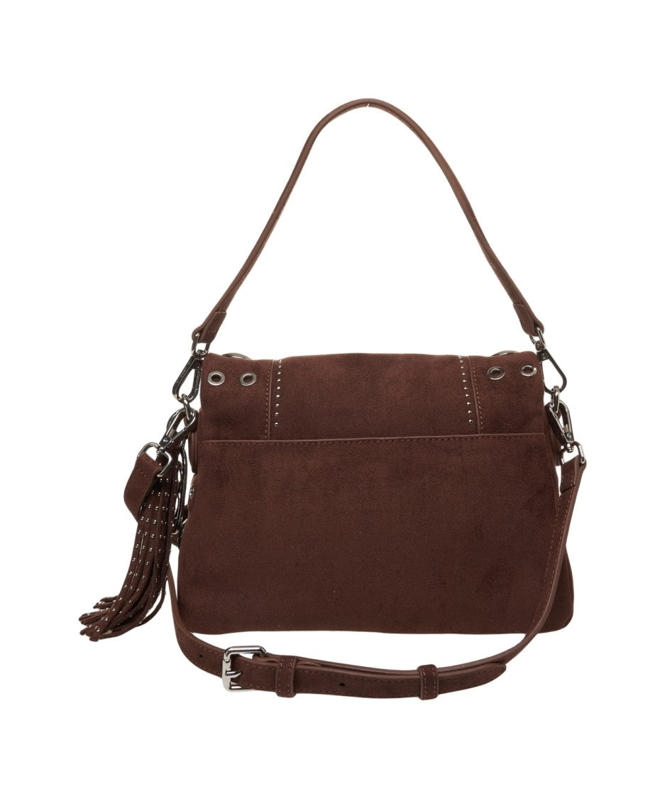 La Carrie Eco Suede Shoulder Bag