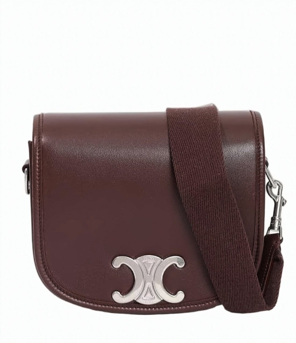Celine Structured Shoulder Bag In Smooth Calfskin