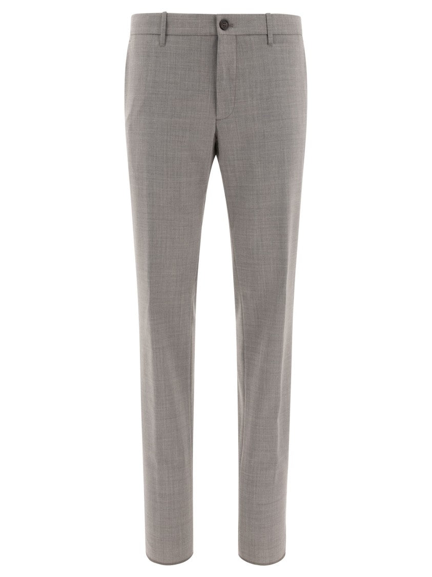 Incotex Tailored Grey Trousers With Straight-Leg Cut