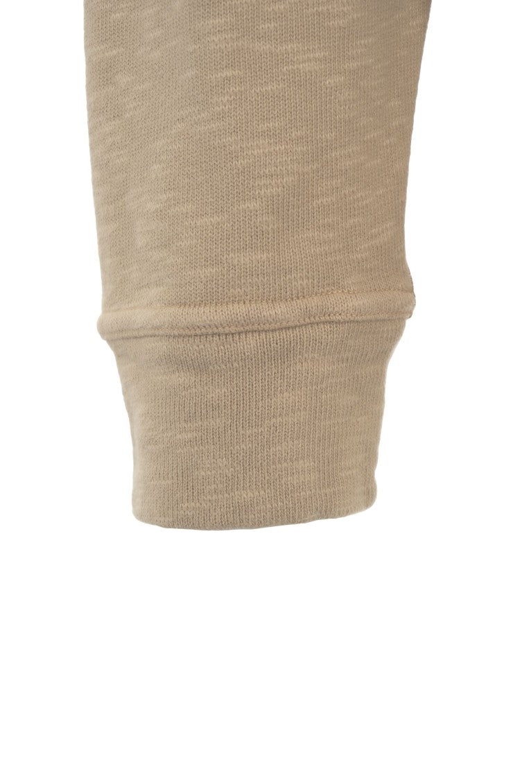 Stone Island Beige Cotton Sweatshirt