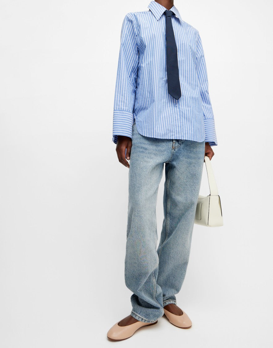 Lanvin The Nappa Leather Logo Ballerina Flat