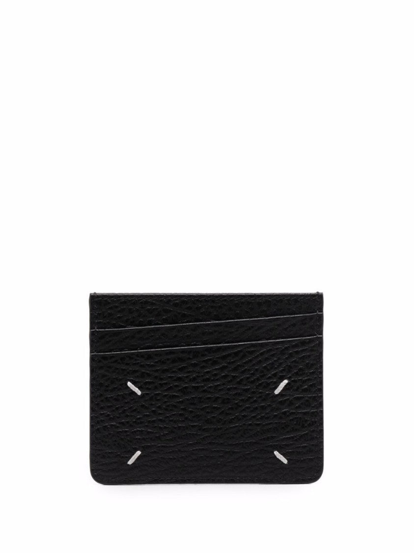 Maison Margiela Brown Textured Bovine Leather Cardholder Wallet