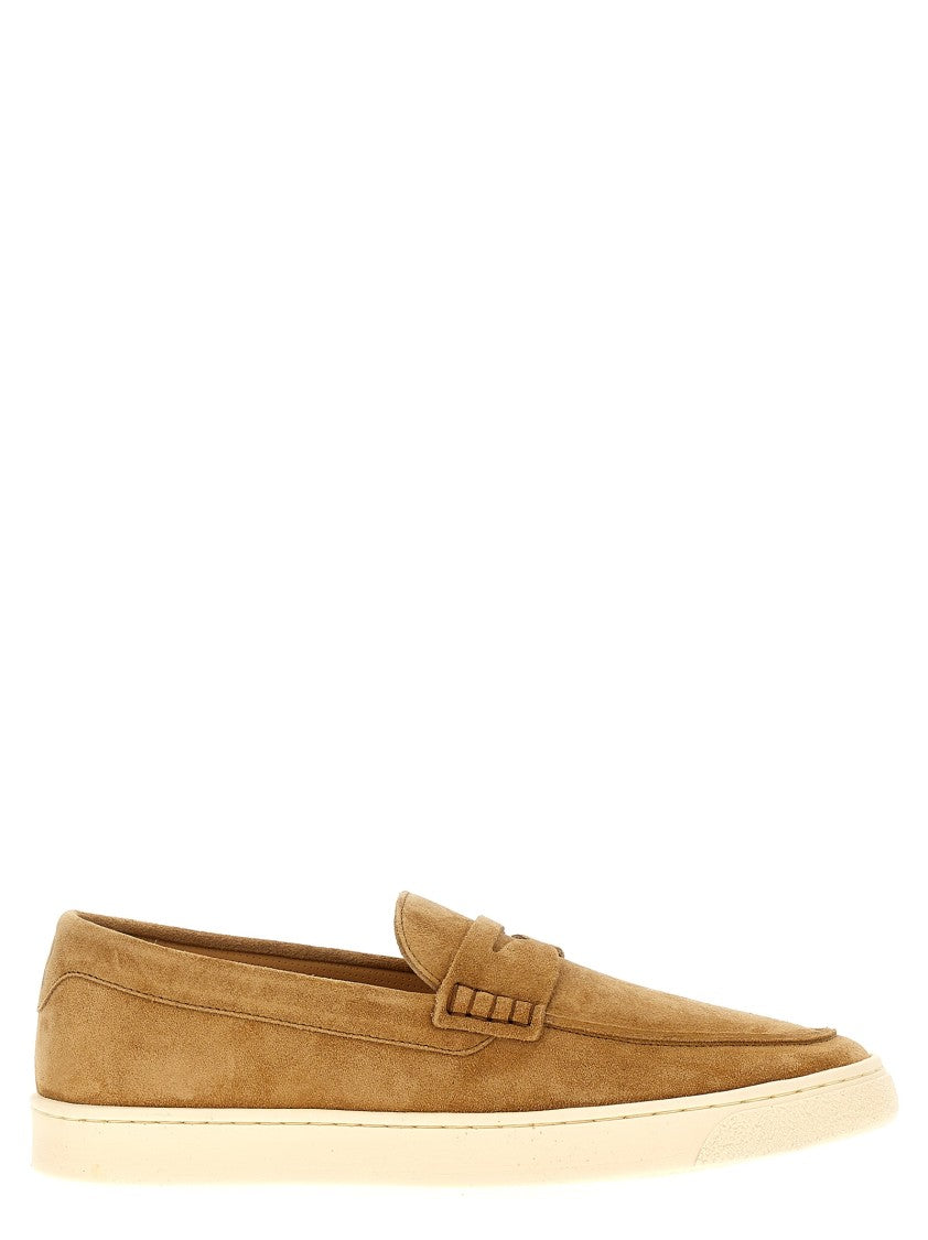 Brunello Cucinelli Brown Suede Loafers