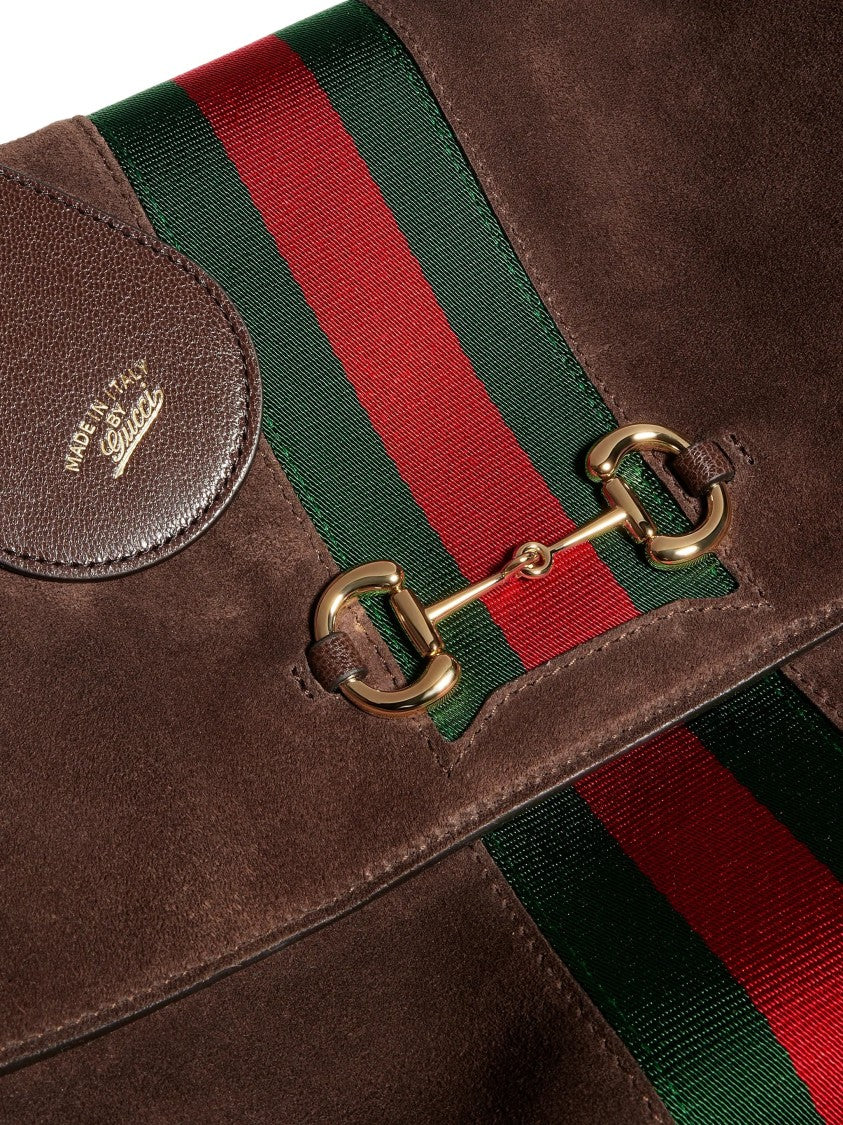 Gucci Dark Brown Soft Leather Paparazzo Shoulder Bag