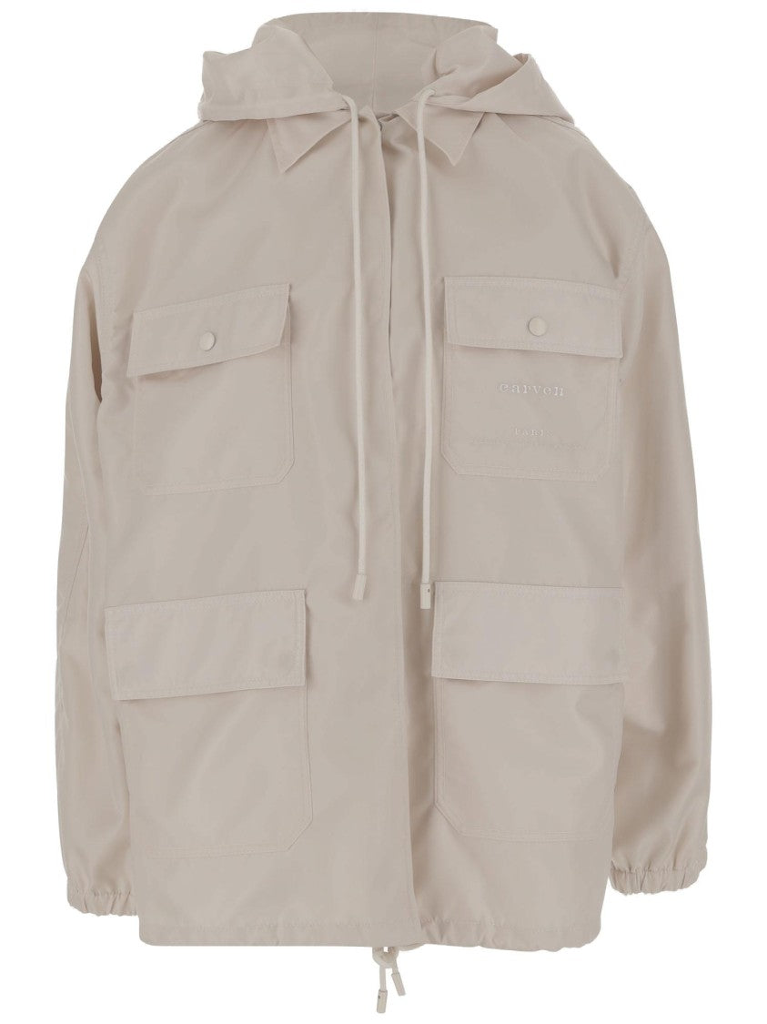 Carven Nylon Hooded Jacket