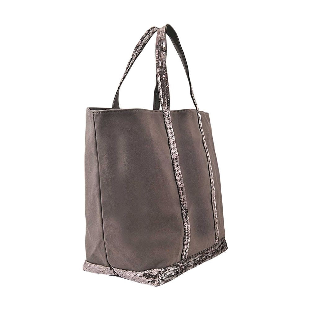 Vanessa Bruno Shopping Bag L Zipped - Cotton - Anthracite