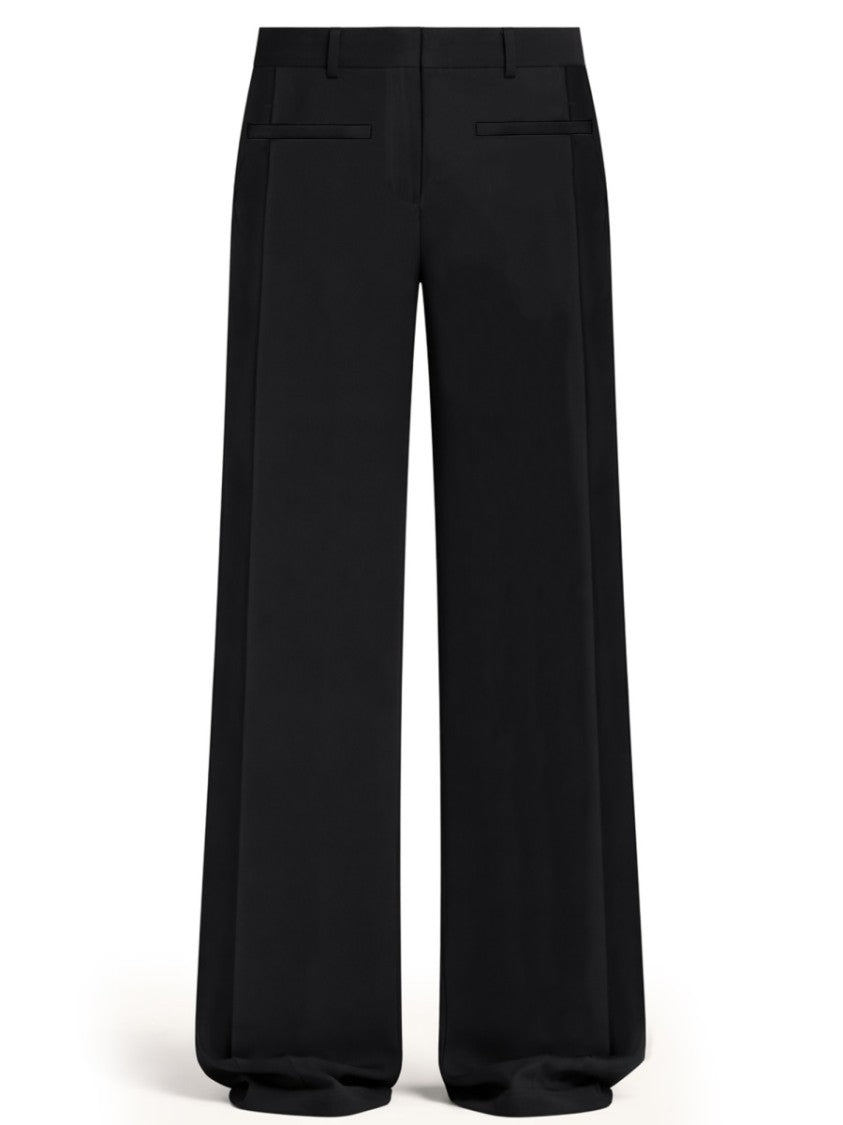 Courrèges Heritage High Waist Volume Silhouette Polyester Wide-Leg Pants