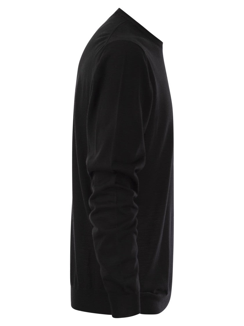 Fedeli Crew-Neck Sweater In Superfine Virgin Wool