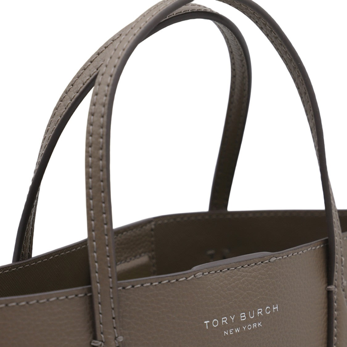 Tory Burch Structured Brown Tote Bag With Optional Strap