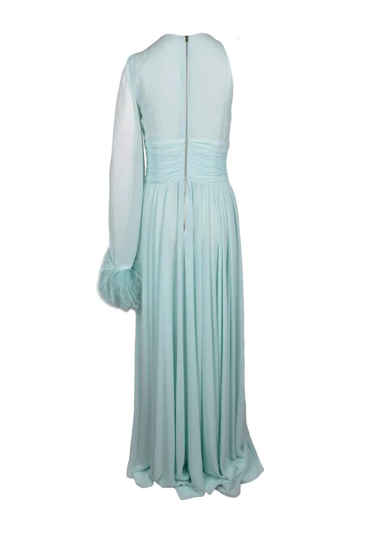 Stefano De Lillis Long Dress Polyester - Aqua Green