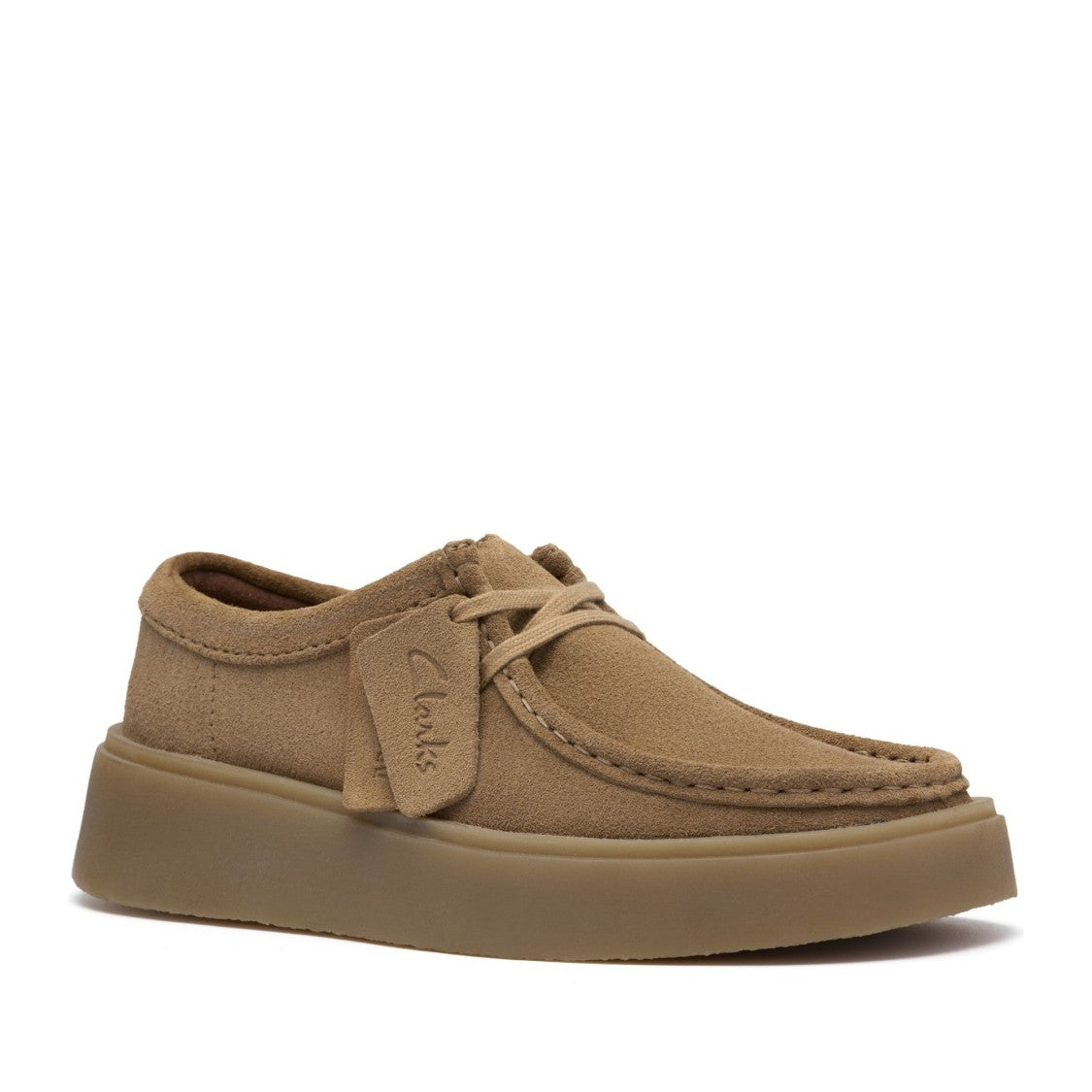Clarks Torview W Brown Moccasin-Inspired Suede Sneakers