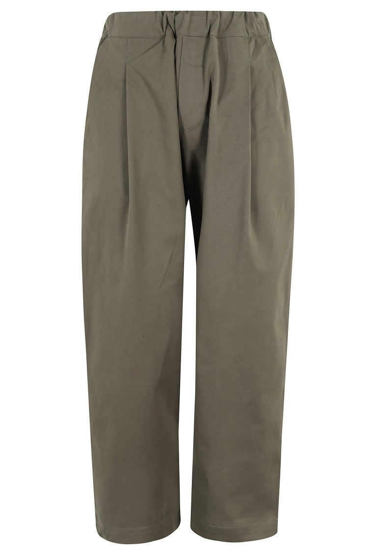 A Paper Kid Gabardine-Patterned Relaxed Fit Pants
