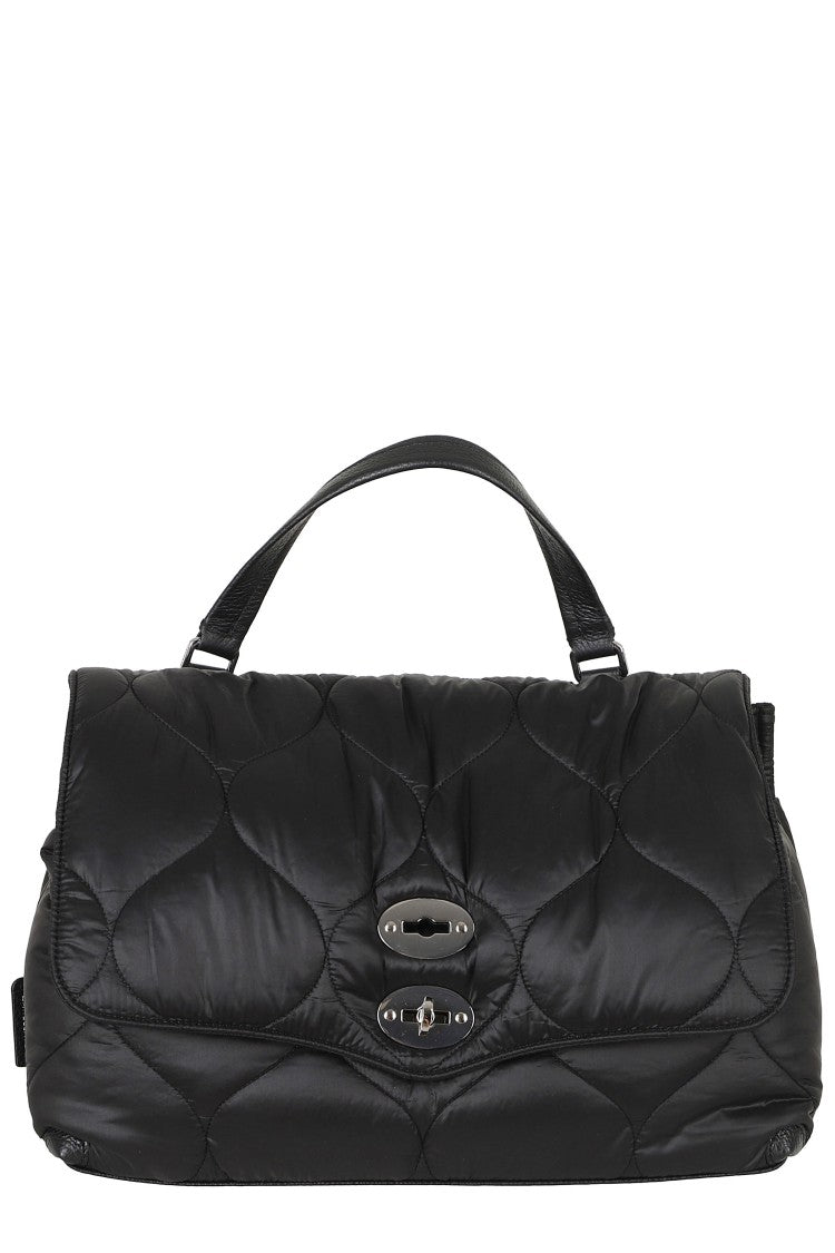 Zanellato Quilted Brown Lunaria Postina Bag With Adjustable Strap