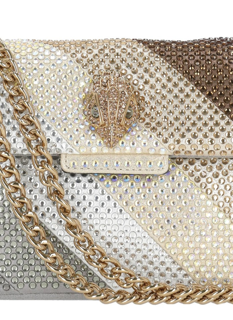 Kurt Geiger Multicolour Rhinestone Embellished Mini Shoulder Bag