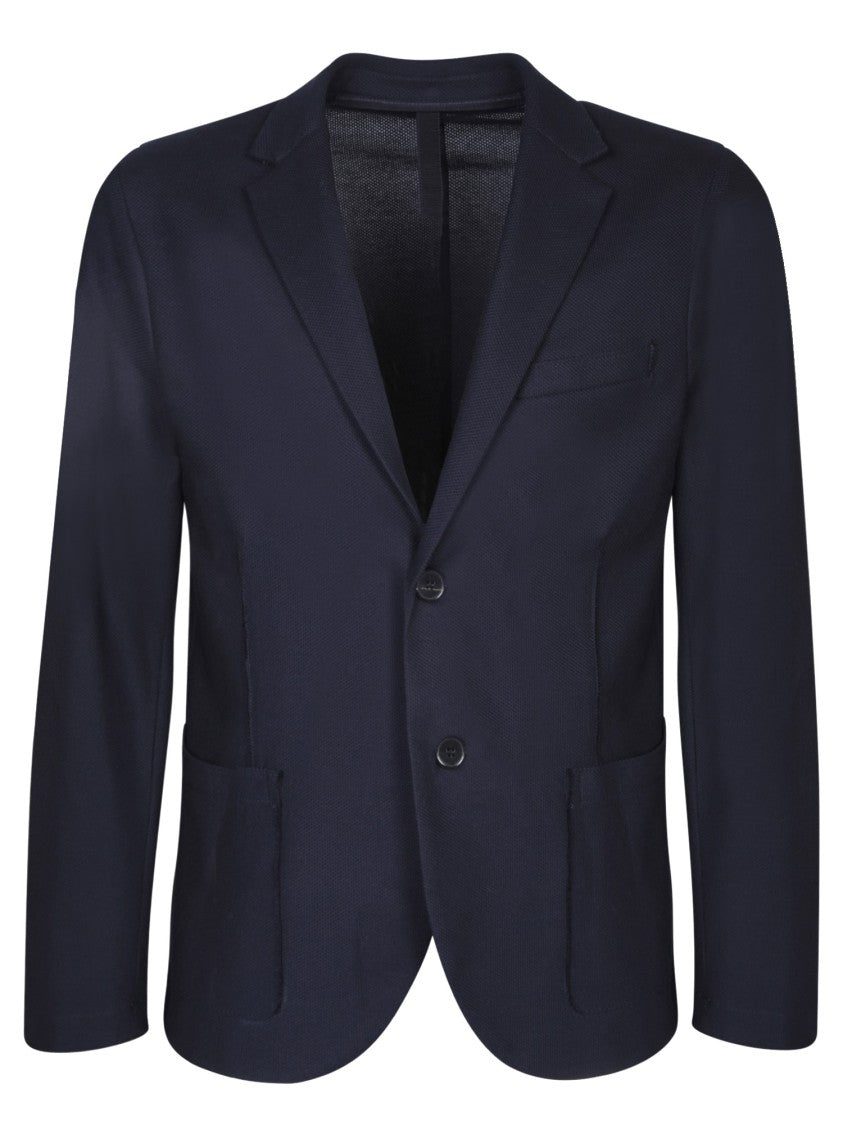Harris Wharf London Blue Cotton Blazers