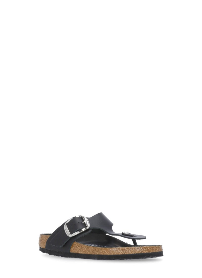 Birkenstock Black Gizeh Big Buckle Sandals