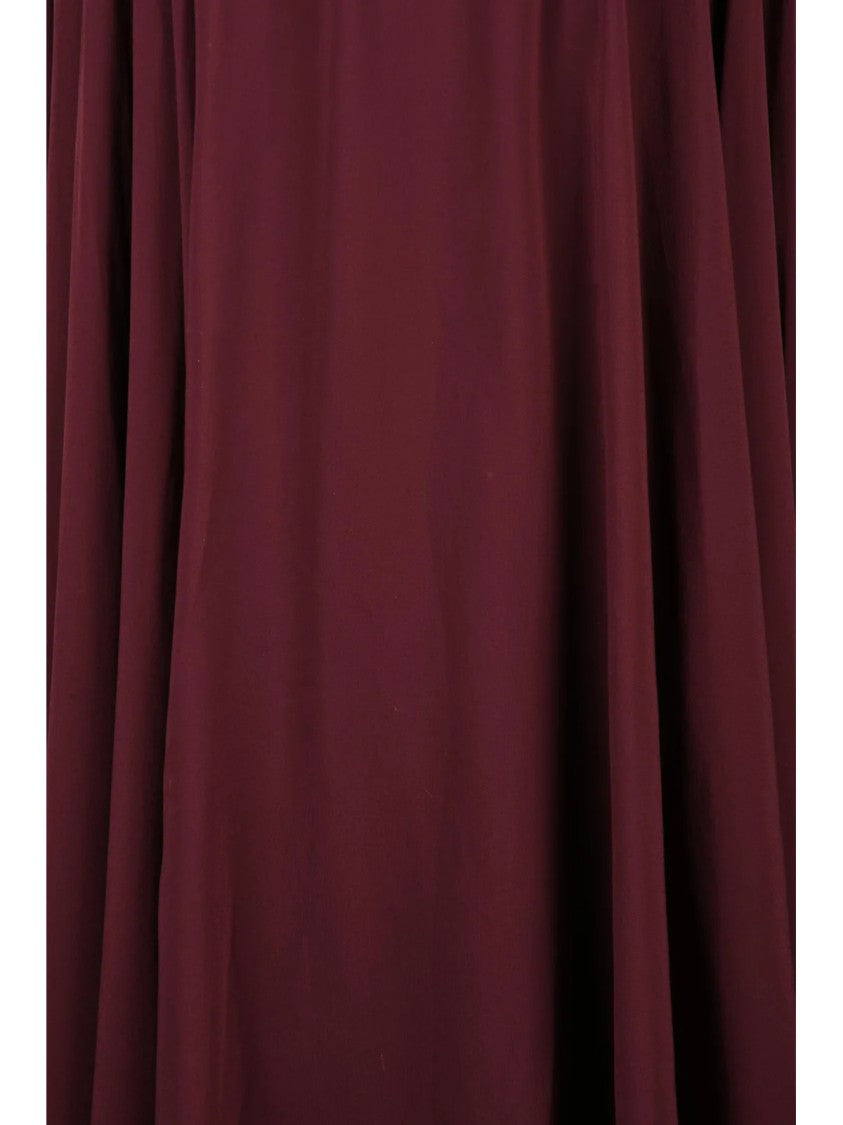 Marella Chiffon Midi Skirt With Gathered Pleats And Elastic Waistband