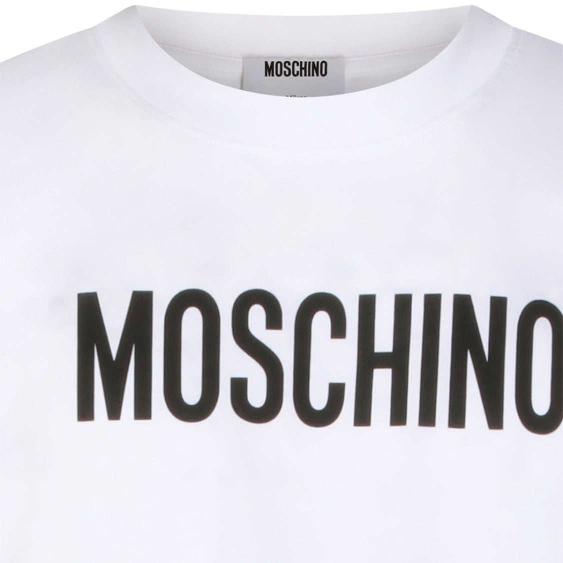 Moschino Classic White Short-Sleeve T-Shirt With Bold Branding