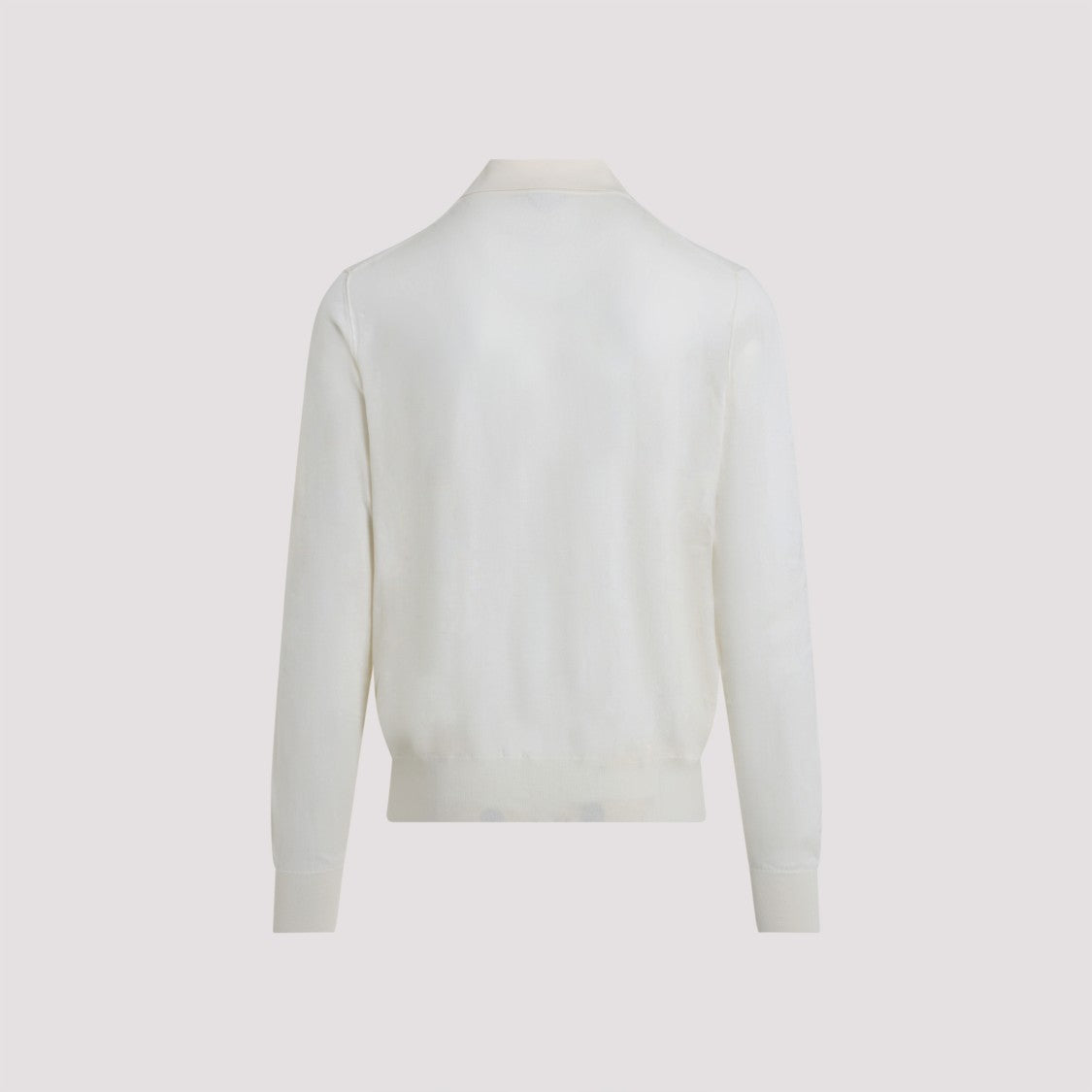 Bottega Veneta Pristine White Cashmere Polo T-Shirt