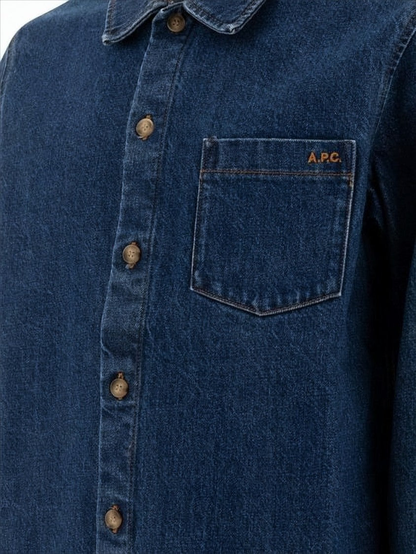 A.P.C. Deep Indigo Denim Shirt