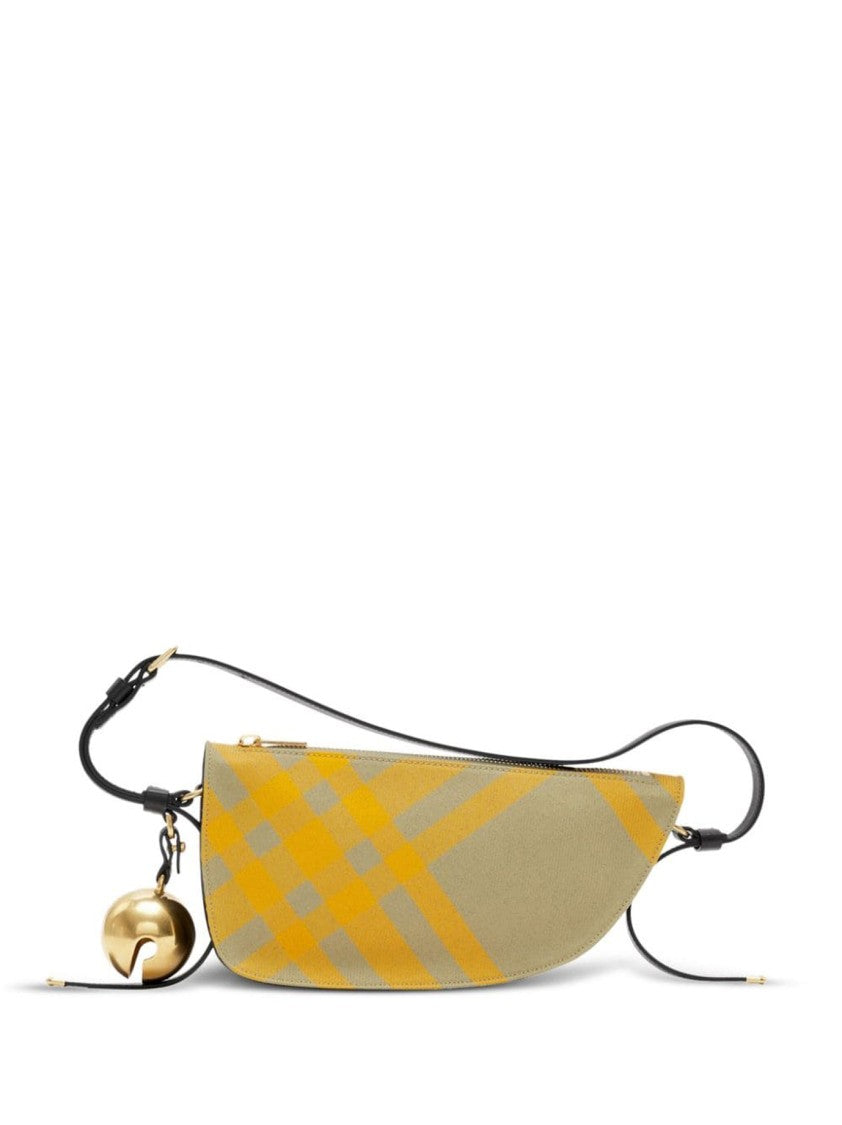 Burberry Curved Checkered Crossbody Bag