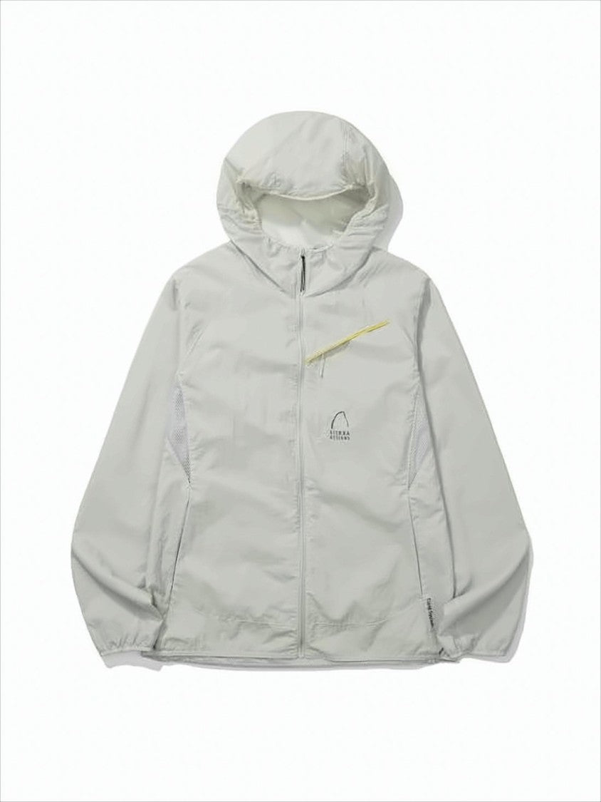 Sierra Designs Hooded Nylon Jacket With Contrast Zipper