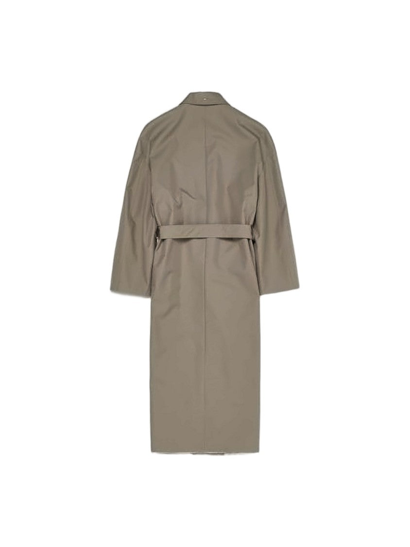 Our Legacy Minimalist Long Coat With Belted Waist