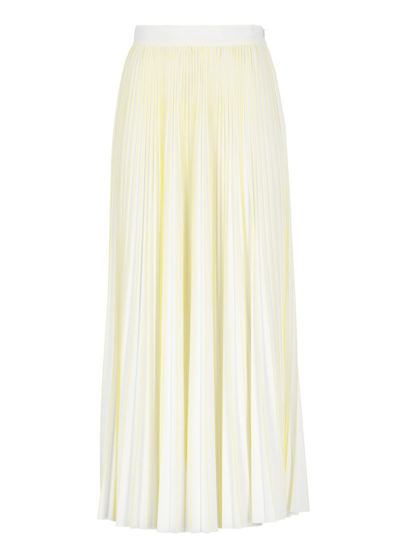 Fabiana Filippi Flowing Pleated Skirt With Contrasting Color Details