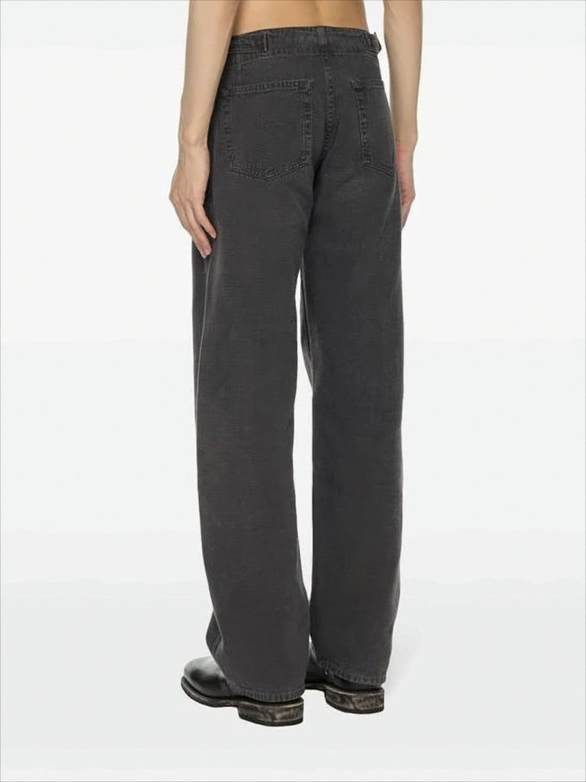 Our Legacy Relaxed-Fit Black Denim Pants With Classic Five-Pocket Style