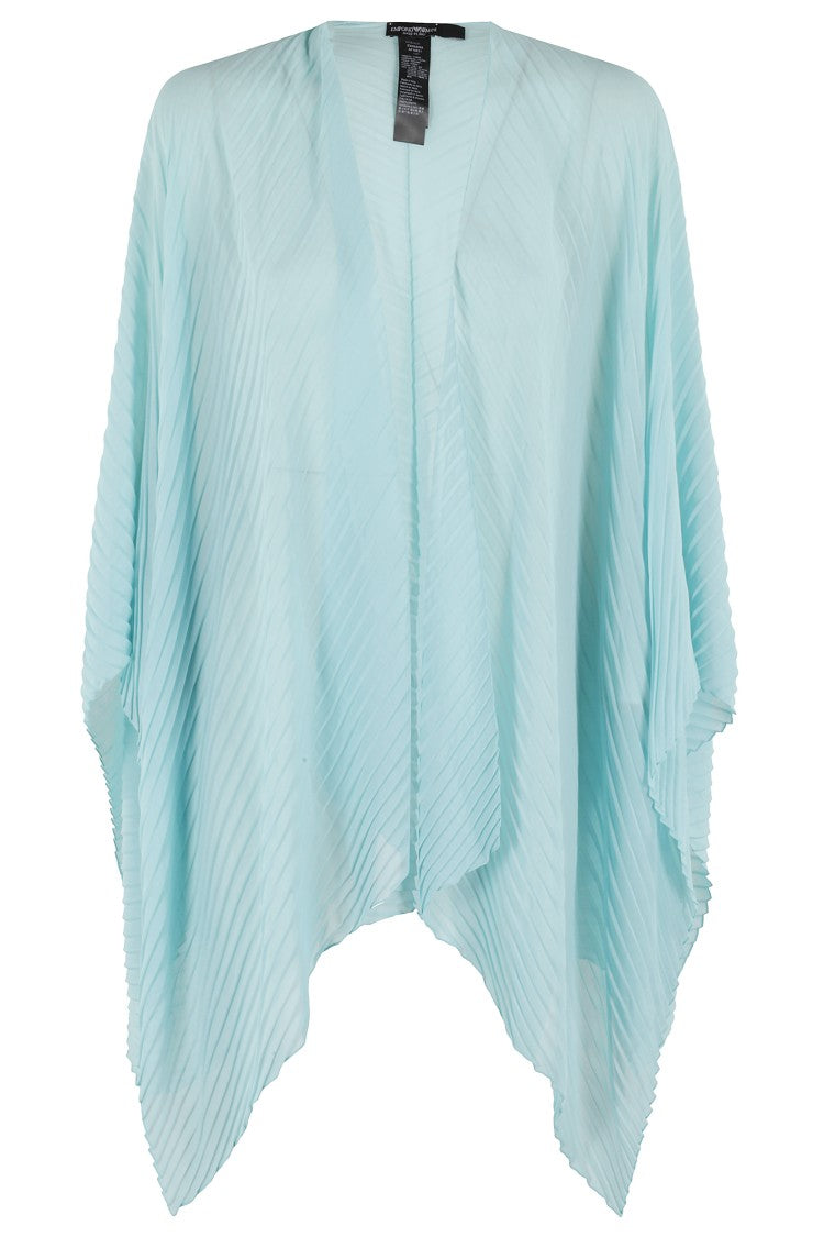 Emporio Armani Flowing Oversized Poncho With Pleats