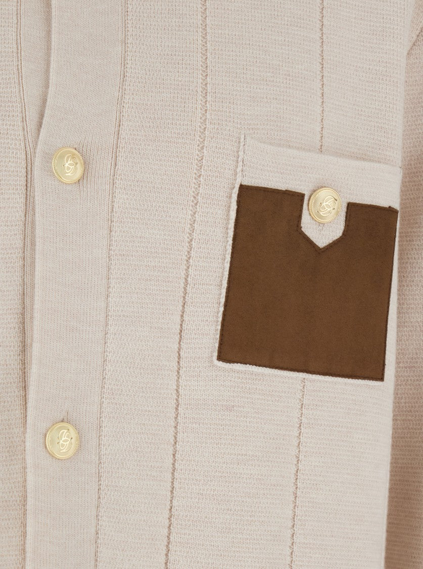 Drôle De Monsieur Textured Knit Cardigan