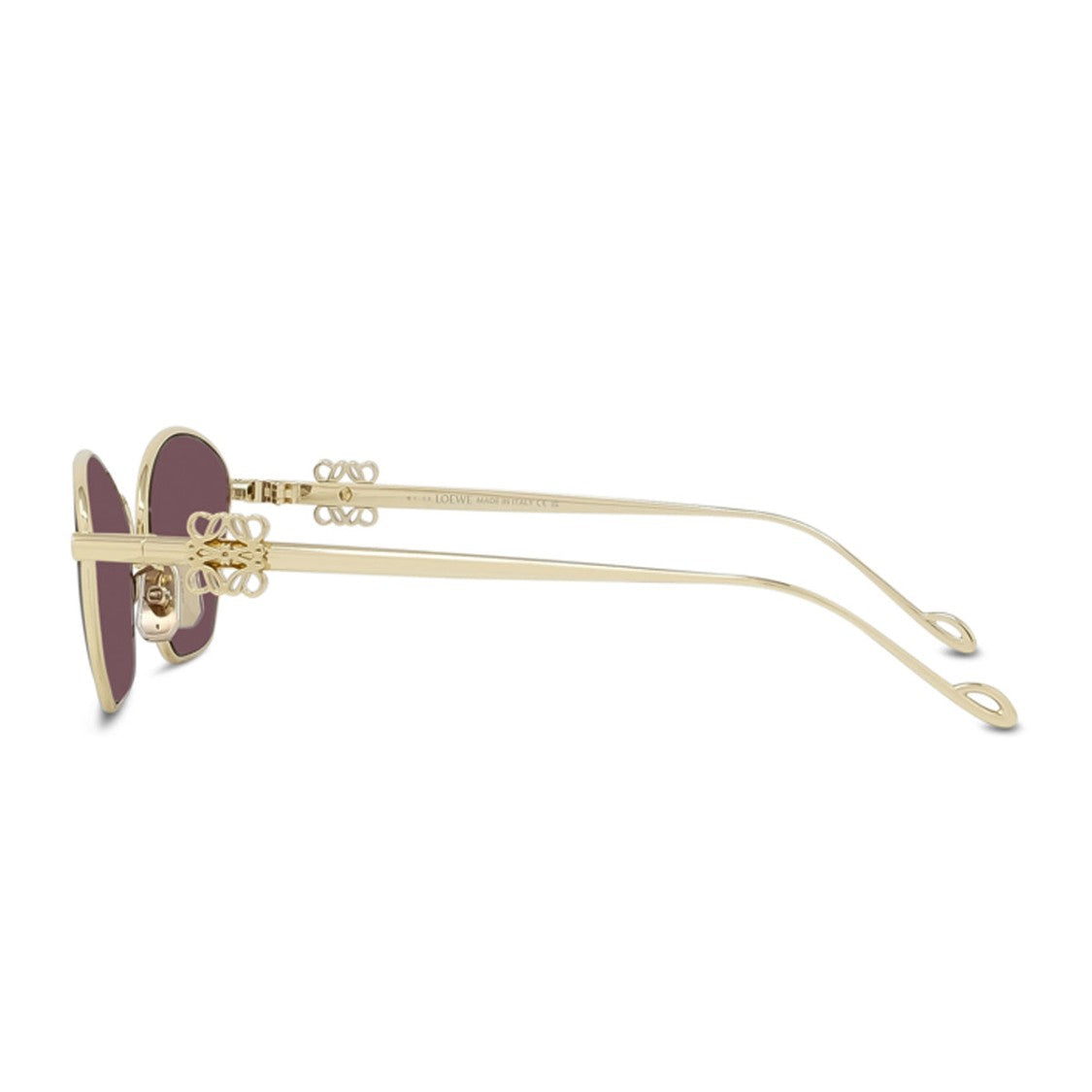 Loewe Gold Anagram Metal Irregular Sunglasses
