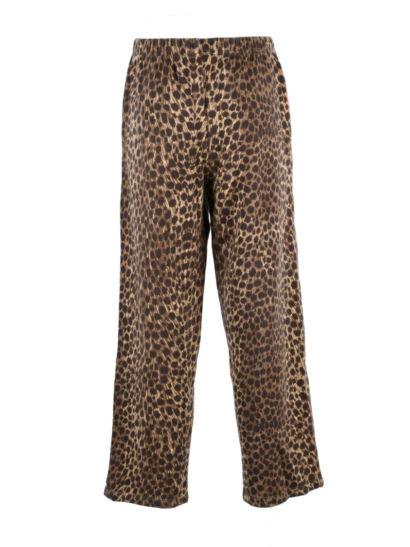 Hod Cropped Abstract Spotted Tracksuit Pants With Relaxed Fit