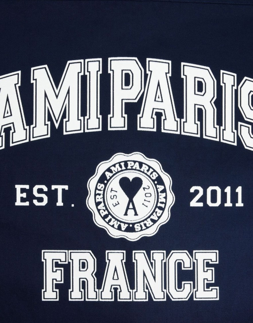 Ami Logo Printed Overshirt