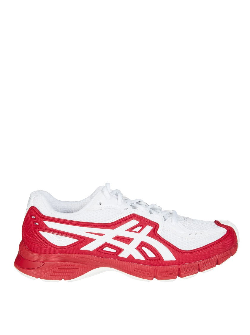 Comme Des Garçons White Mesh Red Overlays Sneakers