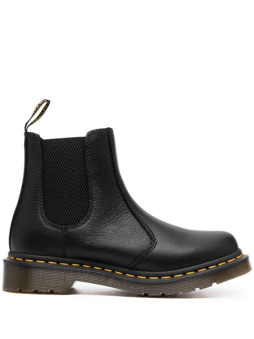 Dr. Martens Smooth Leather Ankle Boot With Elastic Side Panels