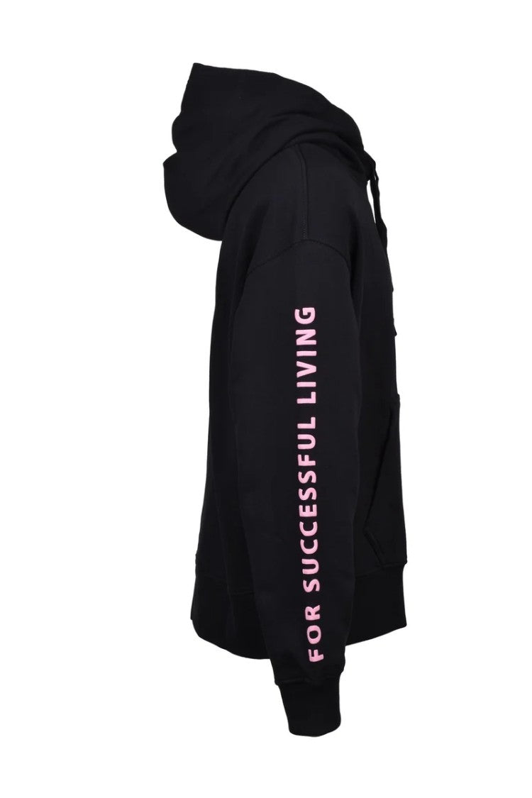 Diesel Black Cotton Men's Black Hoodie
