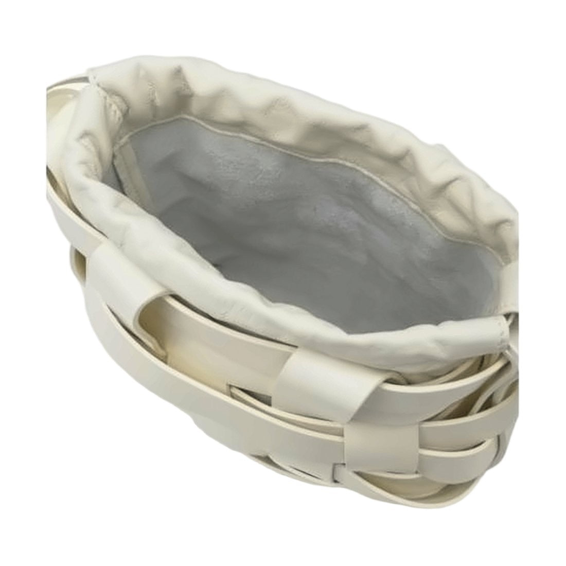 Jil Sander Intricate Woven Calf Leather Shoulder Bag