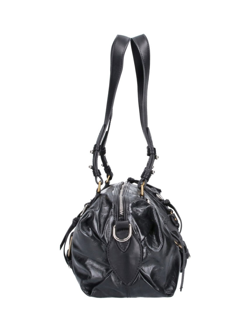 Isabel Marant Black Tilpa Mini Leather Shoulder Bag