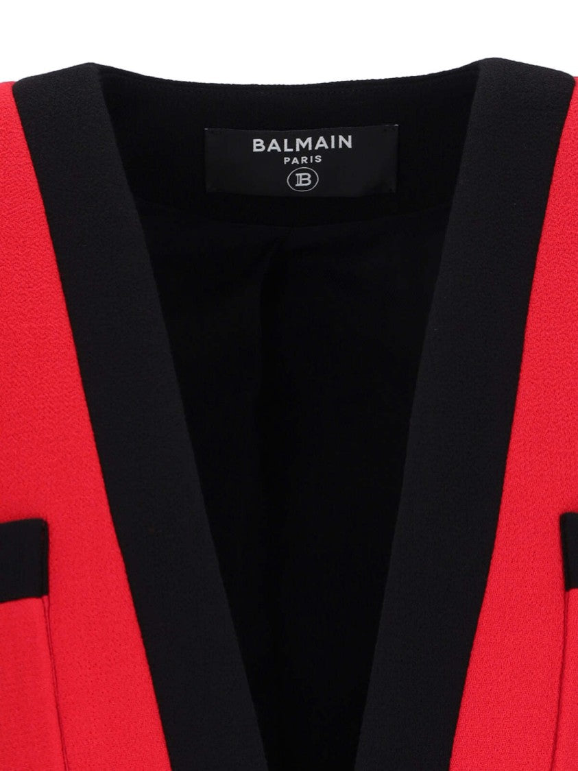 Balmain Wool Blazer – Red