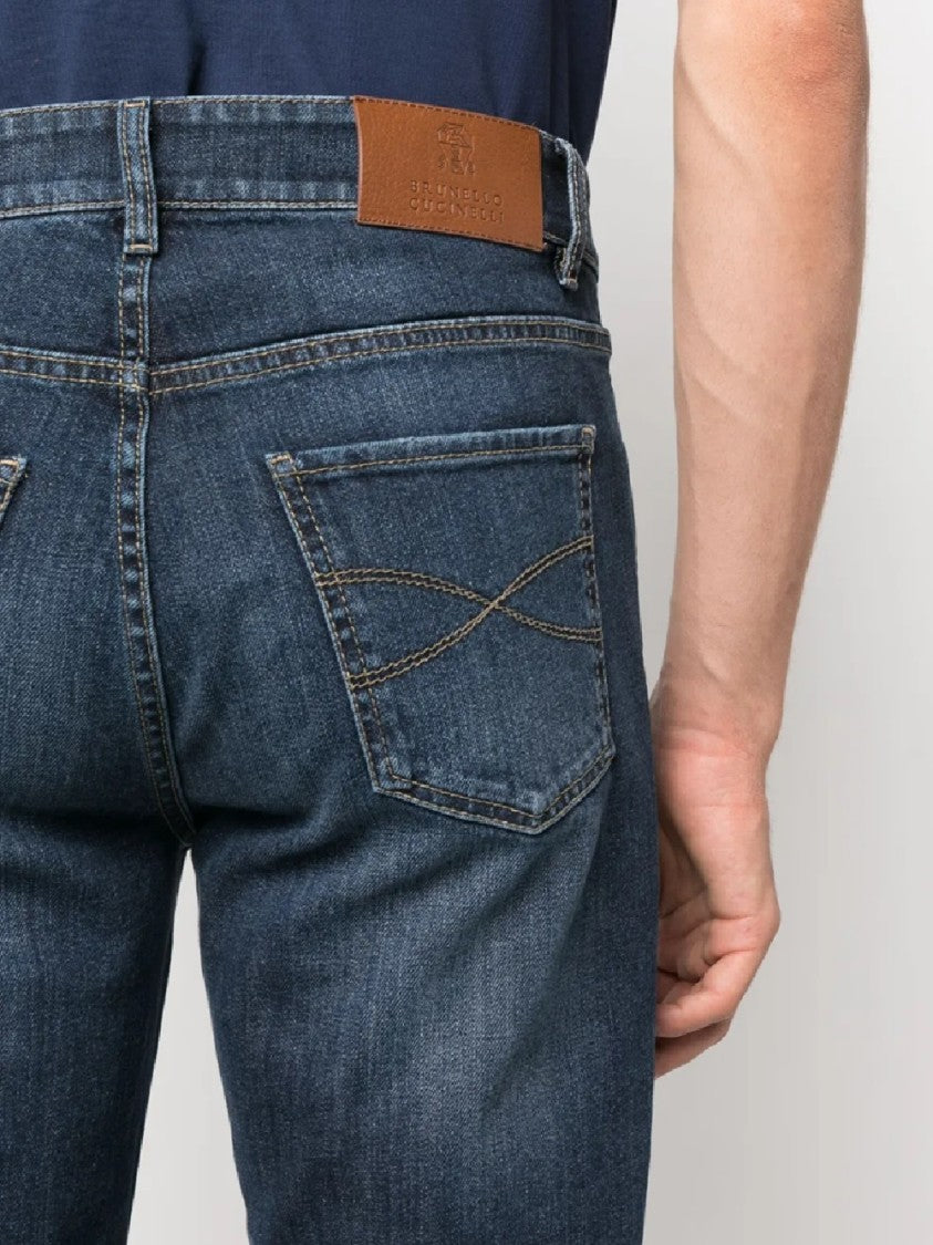 Brunello Cucinelli Straight-Leg Denim Pants