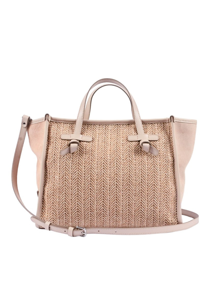 Gianni Chiarini Textured Chevron Leather Shoulder Bag