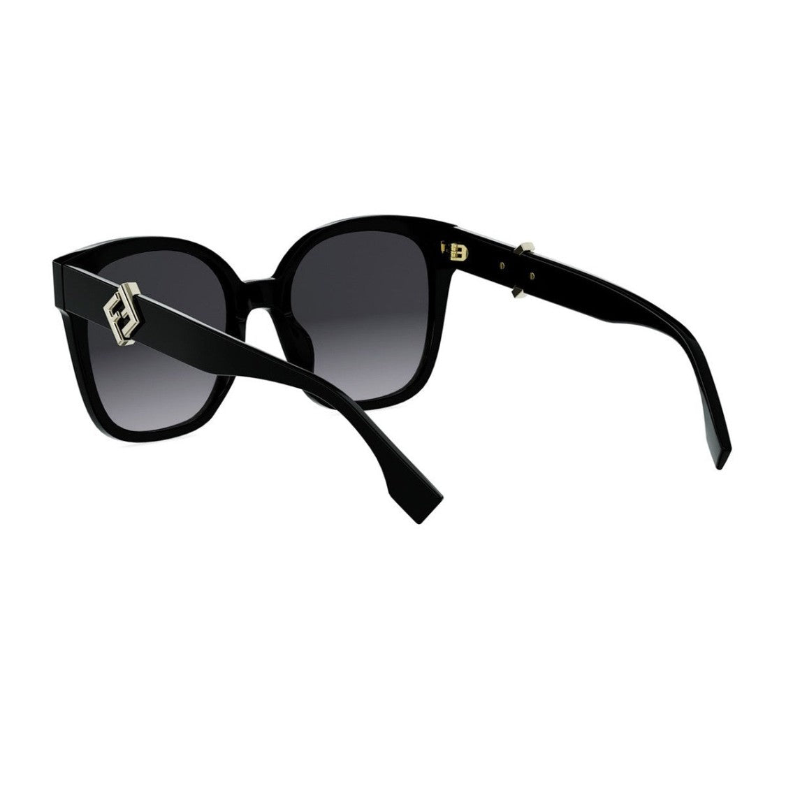 Fendi Black Ff Diamonds Fe40186i Acetate Square Sunglasses
