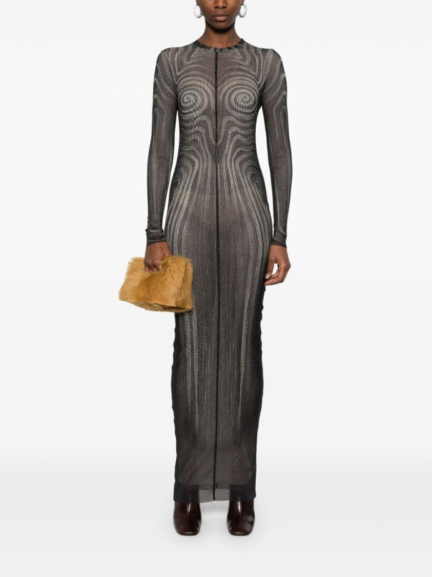Jean Paul Gaultier Mesh Long Dress