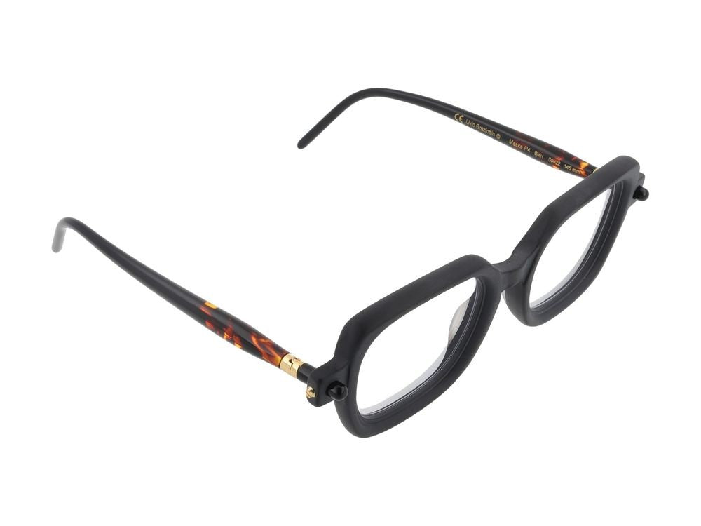 Kuboraum Oversized Tortoiseshell Temple Square Frame Optical Glasses